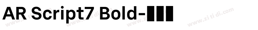 AR Script7 Bold字体转换